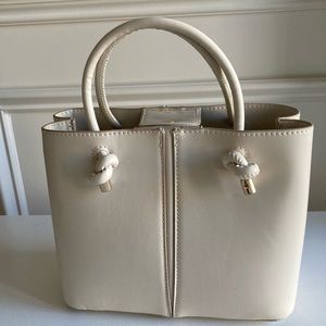 Cream Zara Mini City Bag